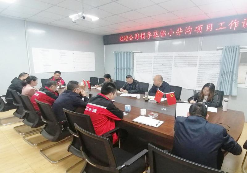 公司黨委書(shū)記、董事長(zhǎng)代勇一行到小井溝支渠工程項(xiàng)目開(kāi)展工作調(diào)研