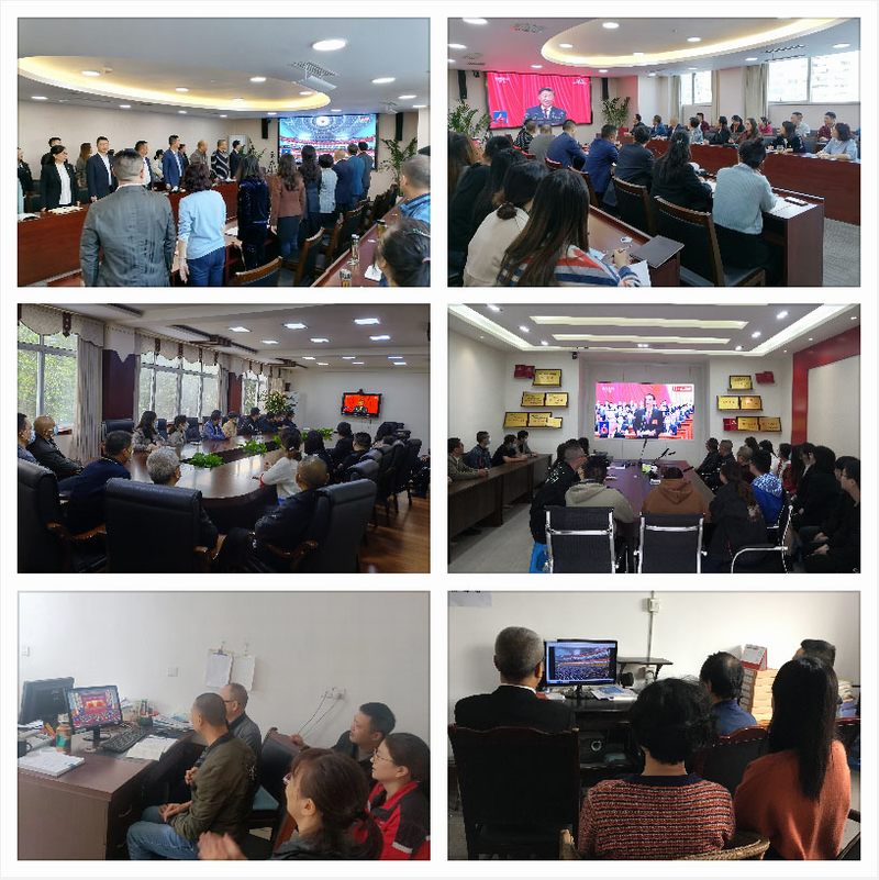 公司組織干部職工收看中國共產(chǎn)黨第二十次全國代表大會開幕會